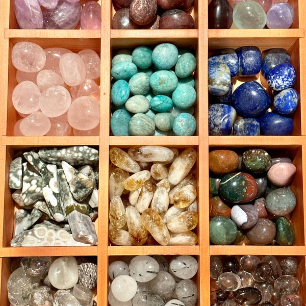 Premium crystal tumbles and pebbles (1 piece)