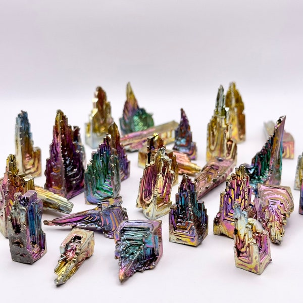 1” Raw Bismuth Crystal Towers