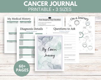Cancer Journal: Self-Care Tracker & Healthcare Planner (Printable PDF)
