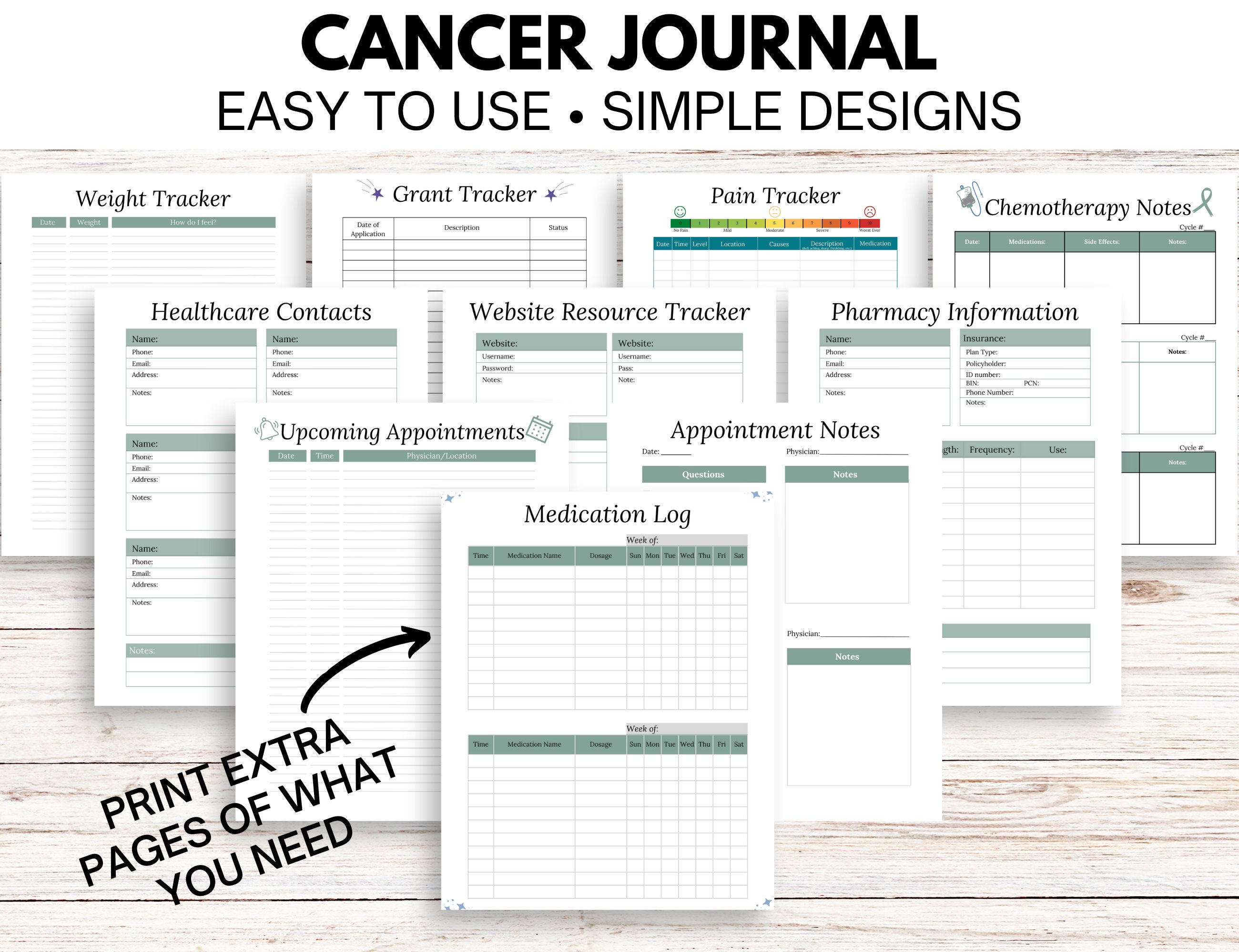 Cancer Journal | Printable Journal | Cancer Gift | Reflection Journal ...