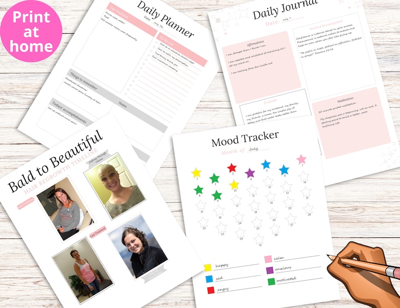 Breast Cancer Journal | Printable Journal | Breast Cancer Gift ...