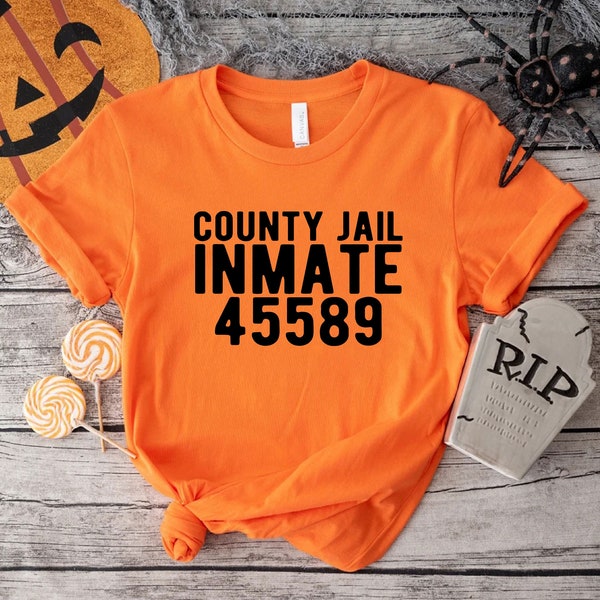 Halloween Inmate Costume Funny T-Shirt