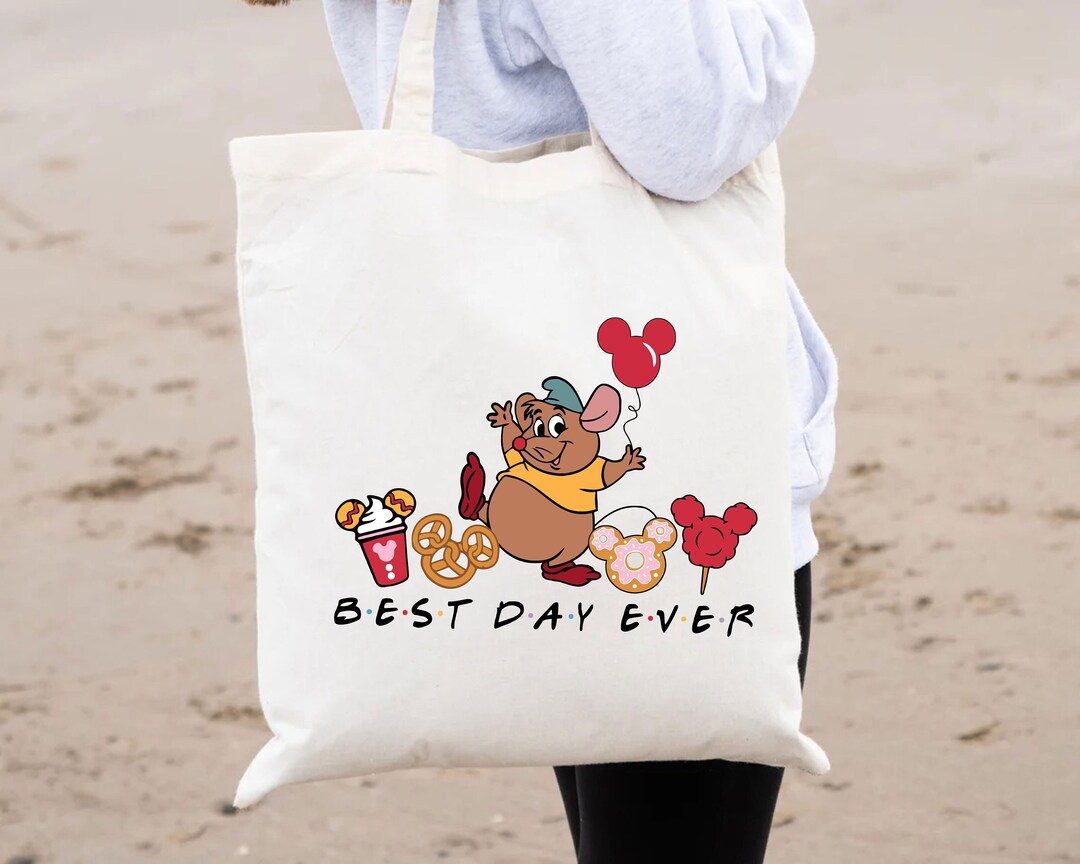 Best Day Ever Tote Bagdisney Christmas Tote Bagdisney Snacks Etsy