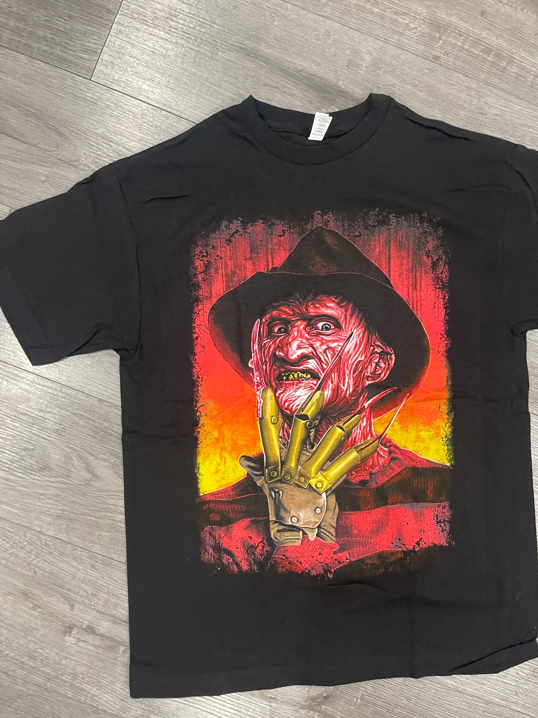 Discover Freddy Krueger Halloween HN Vintage Inspired Rap Tee