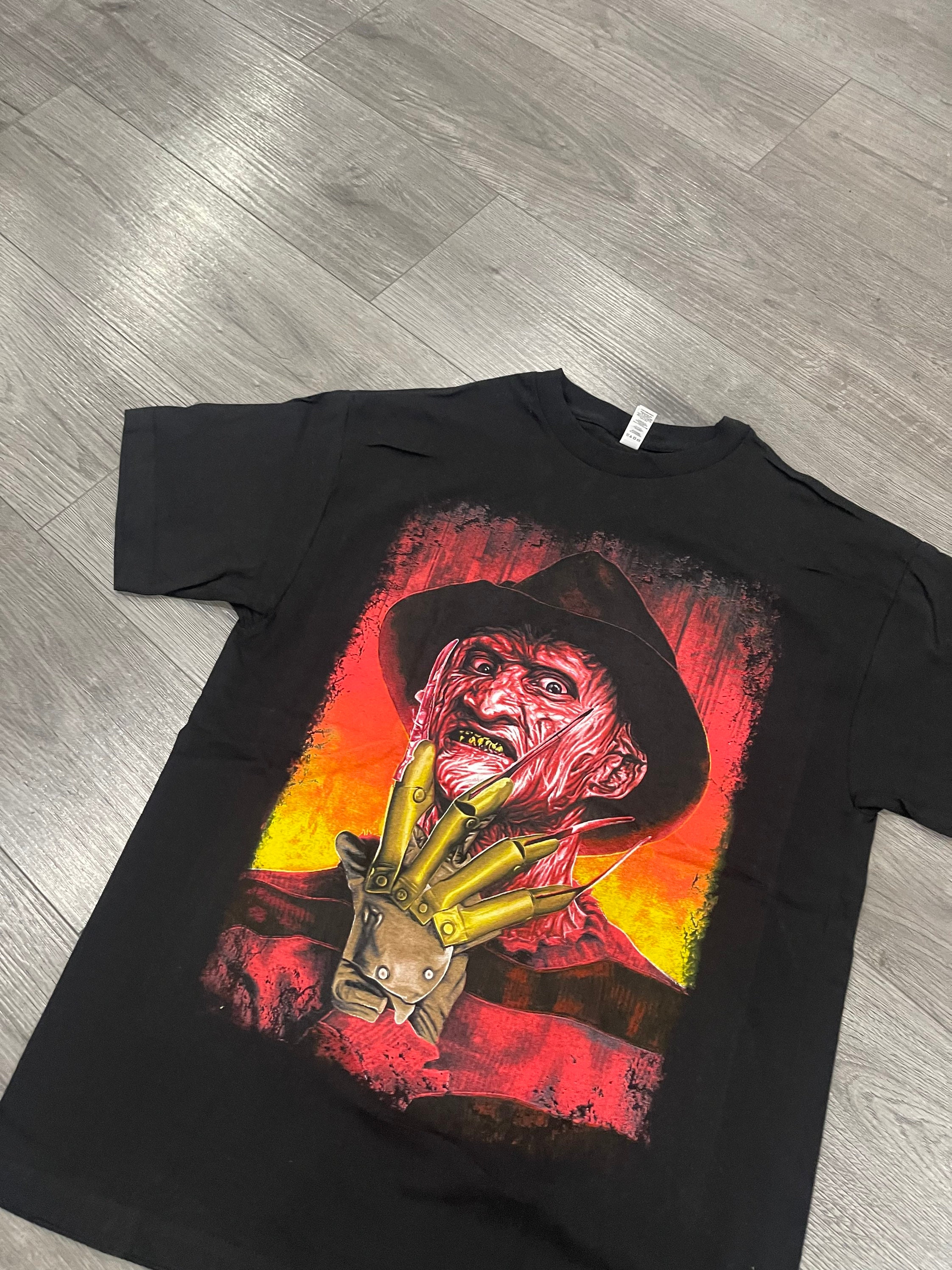 Discover Freddy Krueger Halloween HN Vintage Inspired Rap Tee