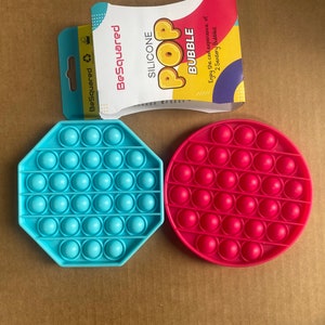 Push Pop Bubble Poppet Fidget Toys, Stress Relief Silicon Poppit Toys UK  Seller 