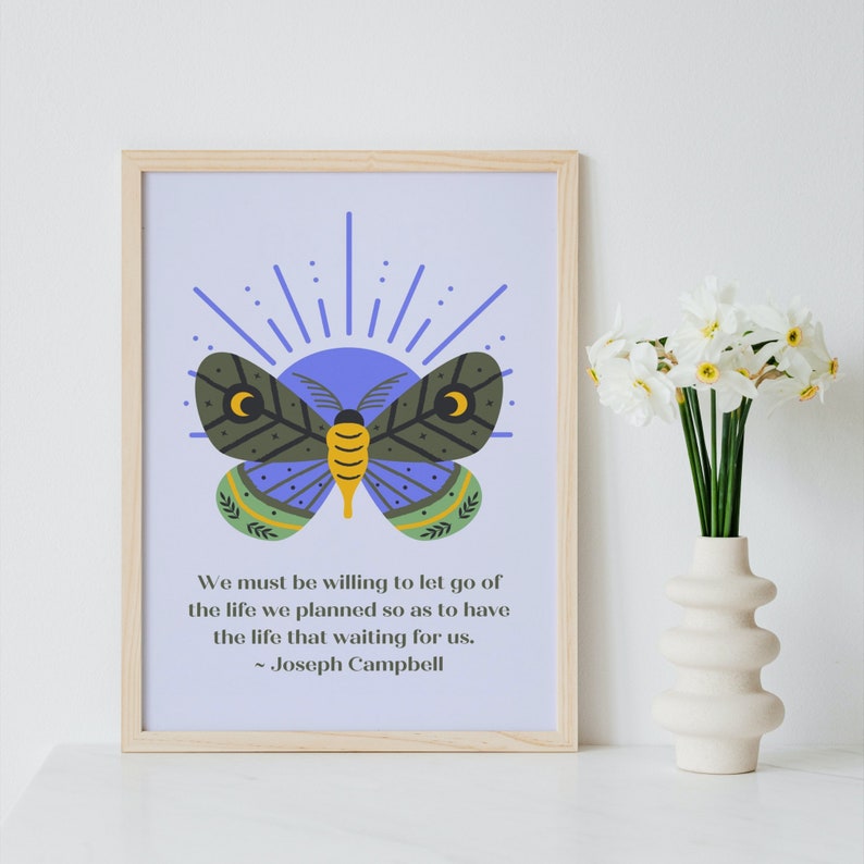 Joseph Campbell Quotes Art Prints Etsy Digital Prints Wall Etsy