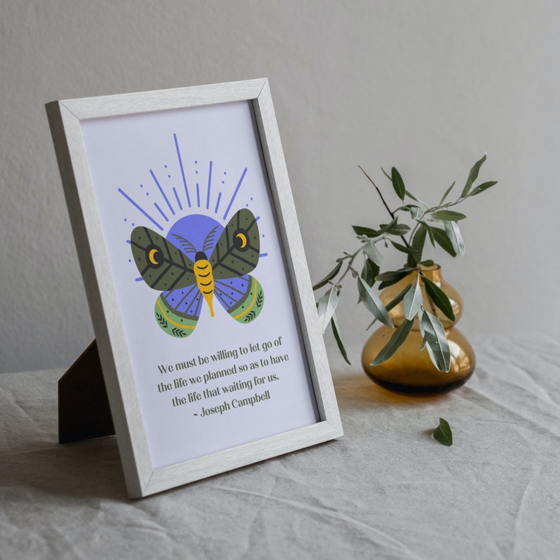 Joseph Campbell Quotes Art Prints Etsy Digital Prints Wall Etsy