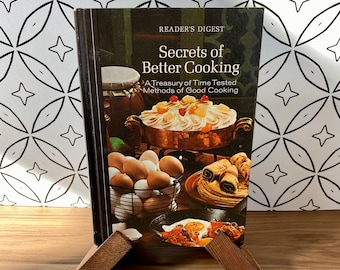 1973 Readers Digest Secrets Of Better Cooking Cookbook; vintage; vtg; retro; classic recipes; unique recipes; unique cookbooks;