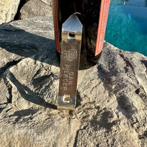 Vintage EKCO USA Metal Bottle Opener; vintage church key; vintage bottle opener; outdoor bottle opener; retro bottle opener;