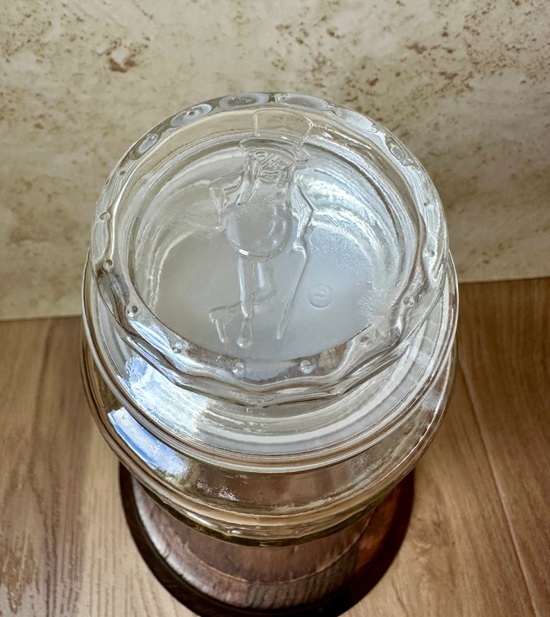 1980 Planters Peanuts Glass Jar Vintage Vtg Retro Collectible Glass