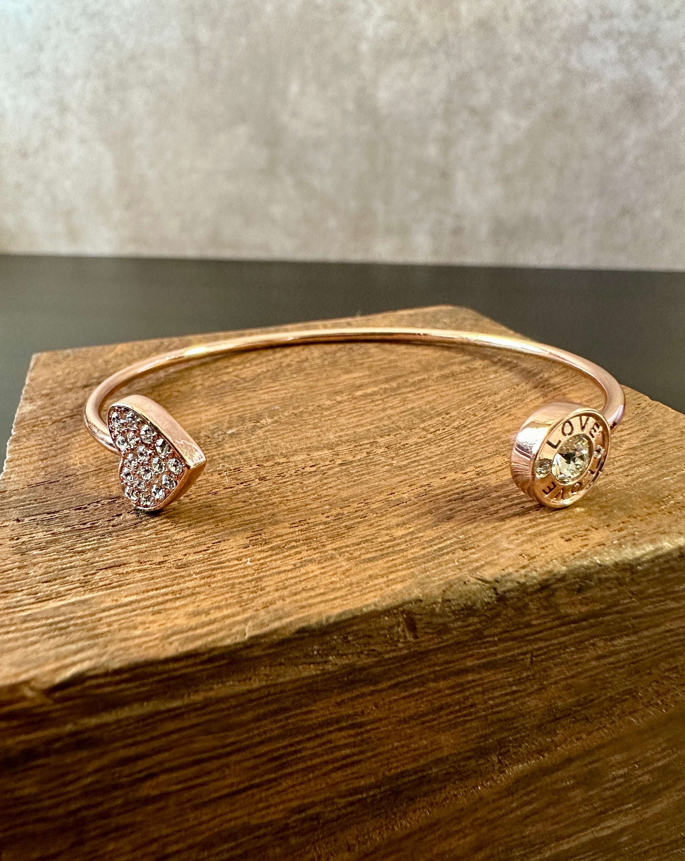 Oragami Owl Rose Gold Tone Open Bangle Bracelet; limited edition; American Heart Association; Oragam