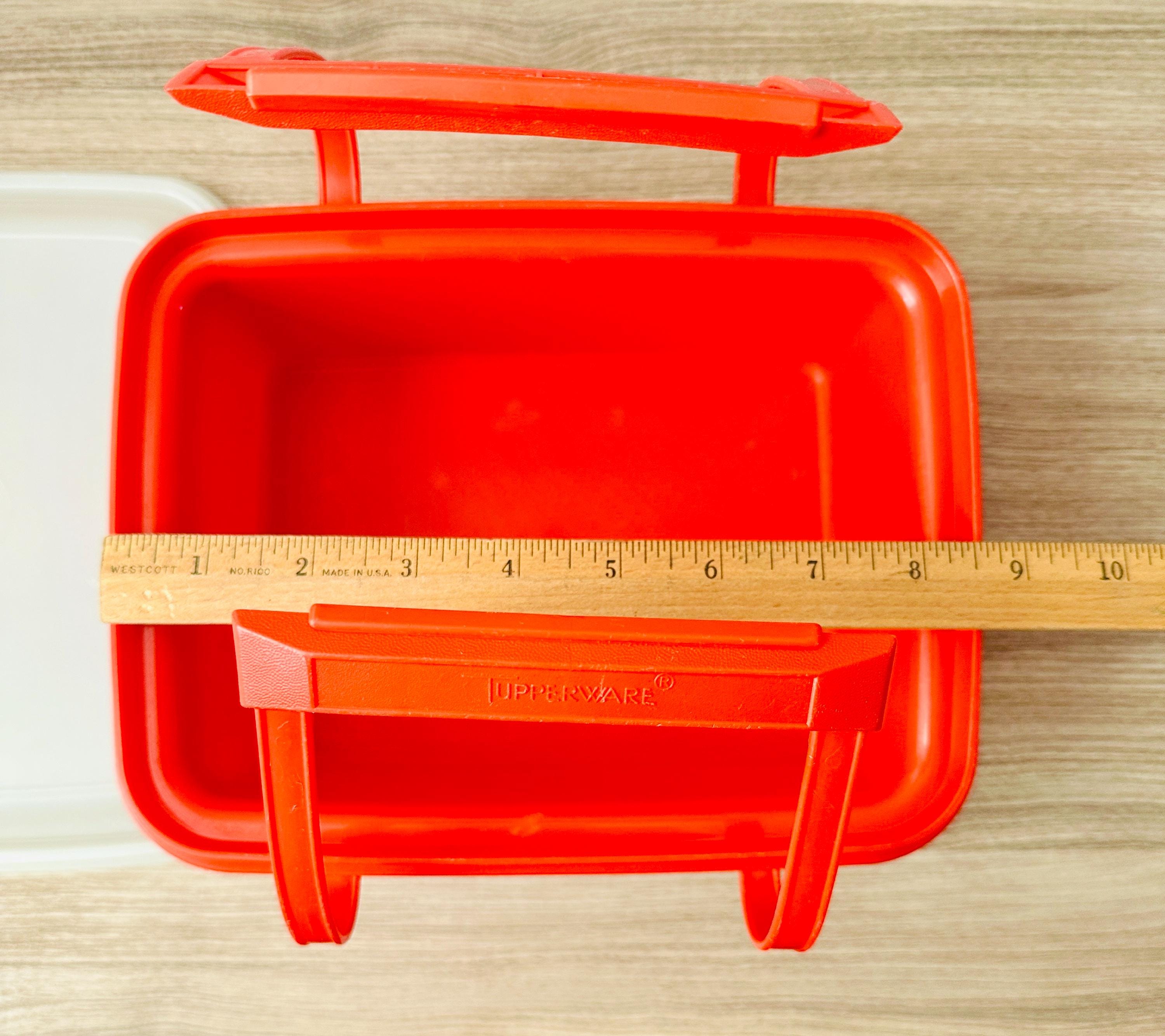 Poppy Tupperware Tupperware Pak-n-carry Lunch Box Poppy; Vintage Tupperware; Vintage ...