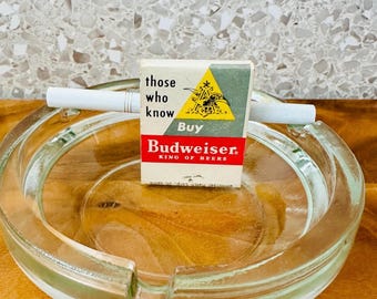 1950’s Budweiser Beer Matchbook; those who know buy Budweiser; king of beers; Budweiser collectibles; Budweiser memorabilia; vtg matchbooks