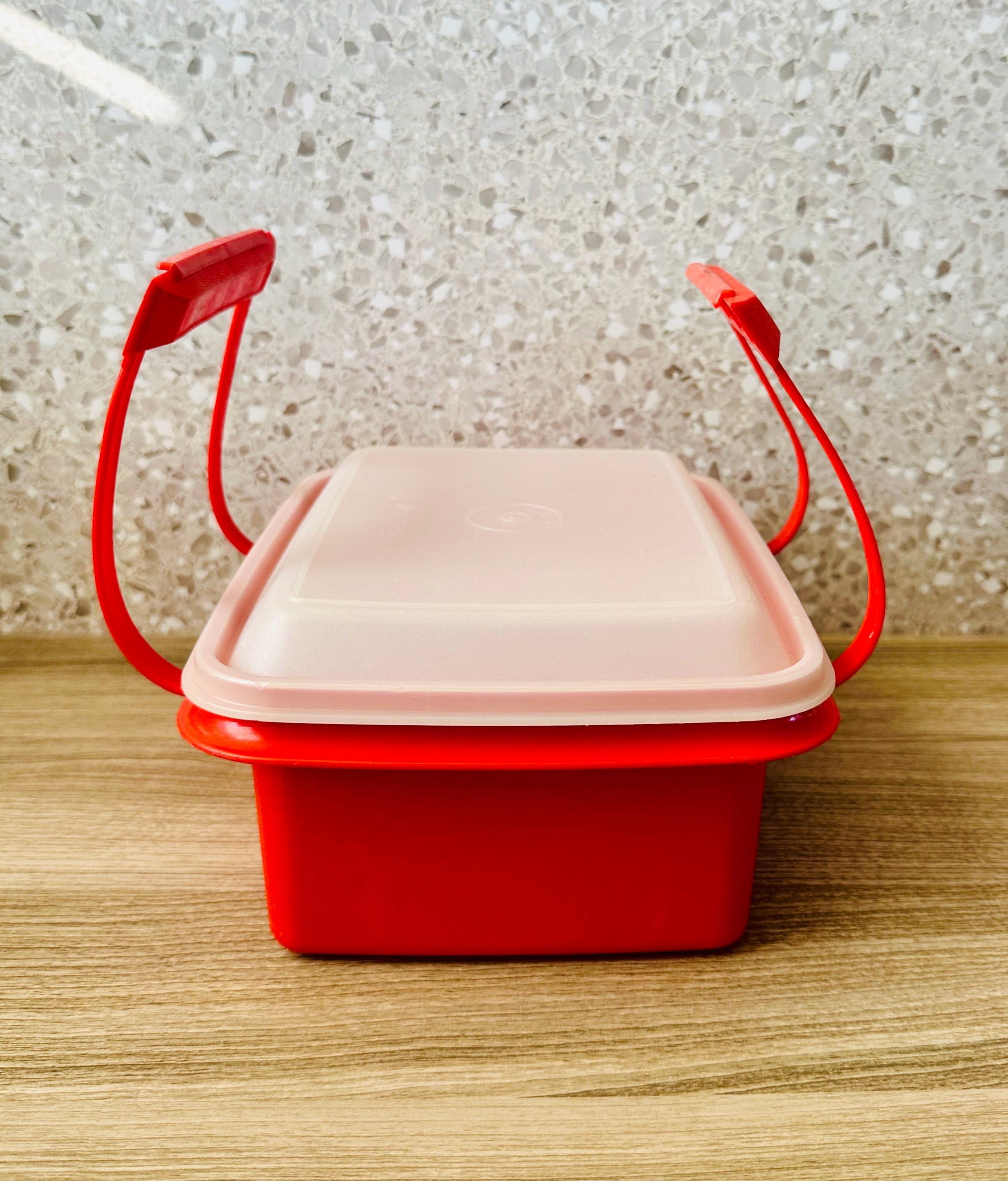 Poppy Tupperware Tupperware Pak-n-carry Lunch Box Poppy; Vintage Tupperware; Vintage ...
