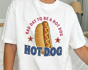 Bad Day to Be a Hot Dog Shirt,Funny Hotdog Shirt, 4th of July Shirt, Memorial Day Shirt,Glizzy Shirt, Hot Dog Lover Gift Shirt,4 of July Tee