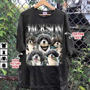 CUSTOM Bootleg Rap Tee, Custom Dog Bootleg Shirt, Custom Dog Shirt, Personalized Pet  Bootleg Shirt, Custom Dog&#39;s Version, Dog Shirt