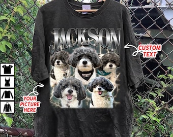 CUSTOM Bootleg Rap Tee, Custom Dog Bootleg Shirt, Custom Dog Shirt, Personalized Pet  Bootleg Shirt, Custom Dog's Version, Dog Shirt