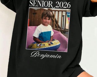 Custom Photo Senior Class of 2026 Shirt,Group Shirts,Back to School Shirt,Class of 2026 Shirt,Senior Gift,Senior Year Shirt,Proud Senior Tee