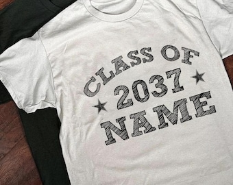 Grow With Me Graduation Shirt,Personalized Class Of Shirt, Back to School Shirt,Class Of 2037,Boy Girl Kids Pre-School Pre Kindergarten 2038