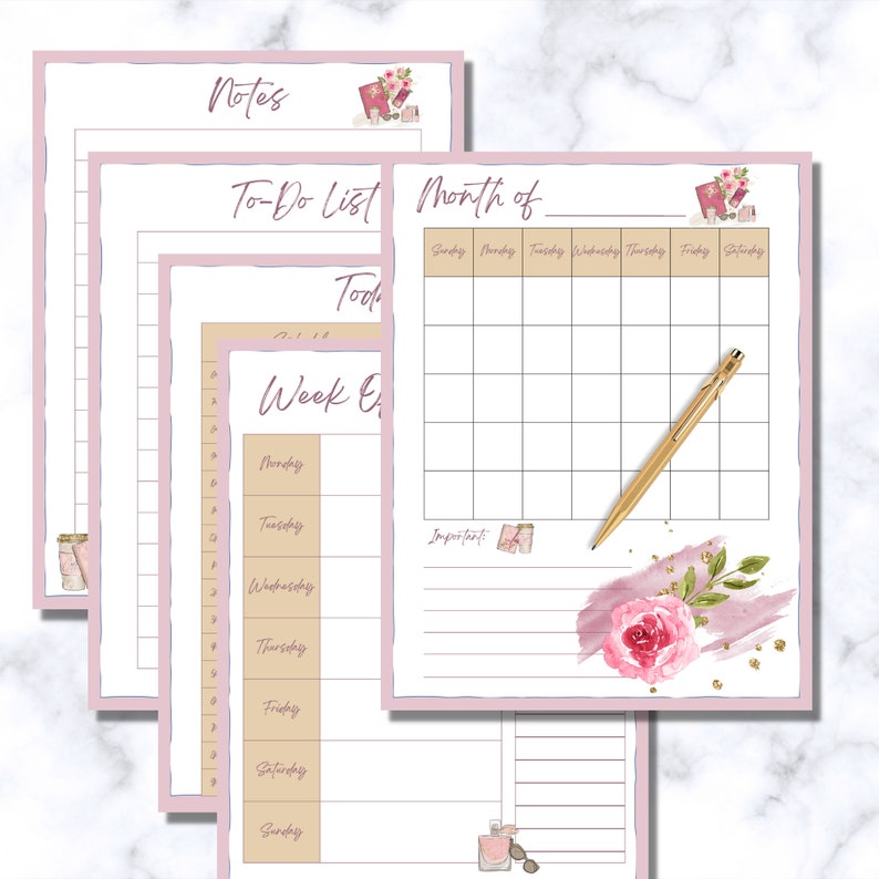 Girl Boss Planner Bundle- Girl Boss Monthly Planner - Girl Boss Planner ...