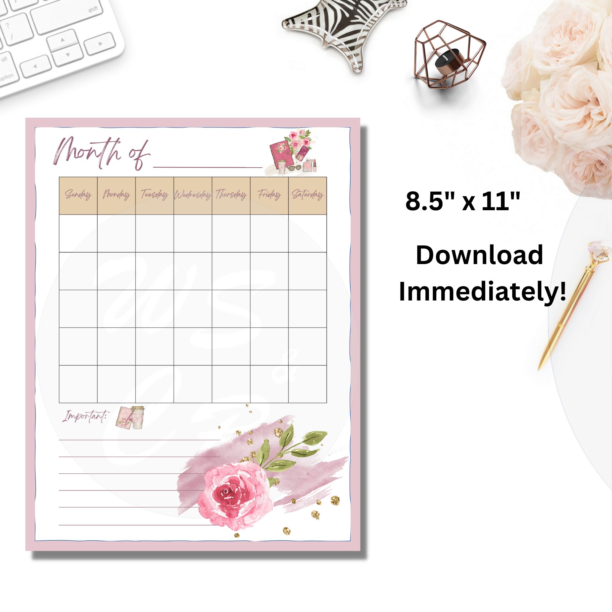 Girl Boss Planner Printable - Girl Boss Monthly Planner - Girl Boss ...