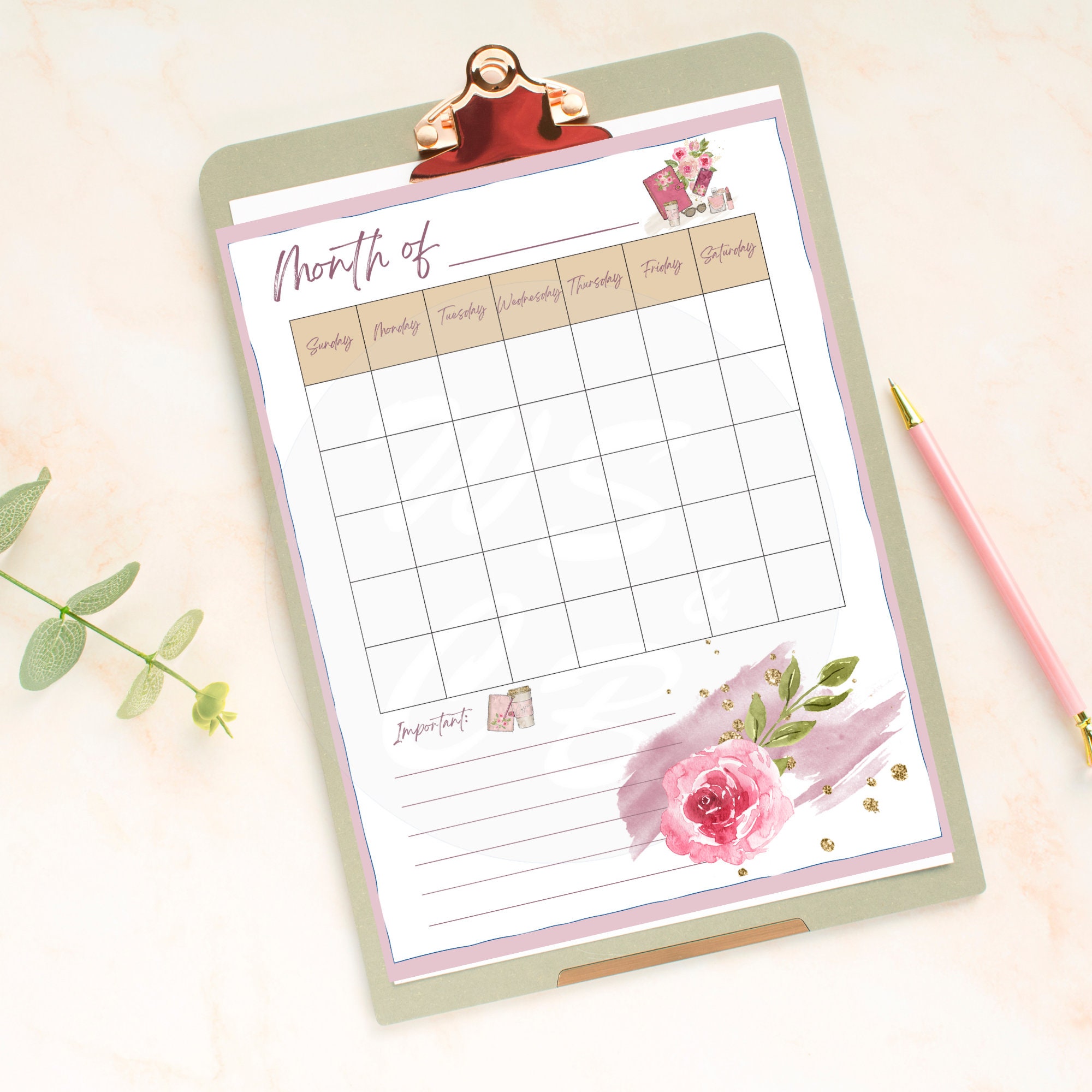 Girl Boss Planner Printable - Girl Boss Monthly Planner - Girl Boss ...
