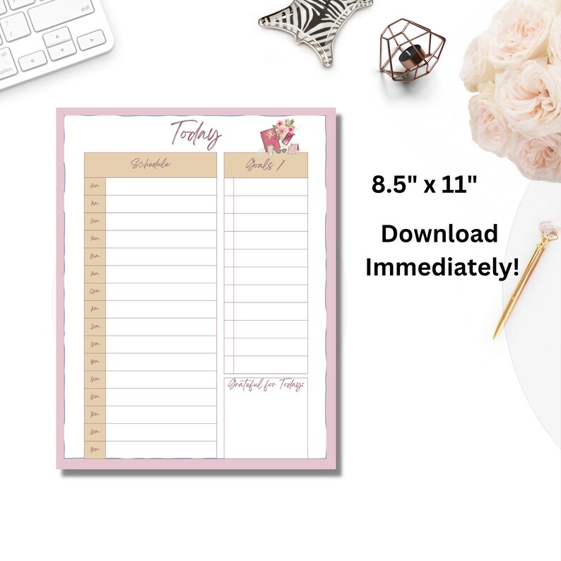 Girl Boss Planner Printable - Girl Boss Day Planner - Girl Boss Planner ...