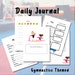 Gymnastics Printable Printable Kids Daily Journal Girls Journal Dance ...