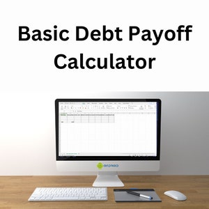 Basic Debt Payoff Calculator - Financial Freedom Planner - Debt Reduction Spreadsheet - Debt Management Tool - Excel Finance Organizer