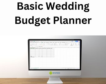 Planificateur de budget de mariage basique - Suivi des dépenses de mariage - Feuille de calcul budgétaire d'événement - Mariage économique - Wedding Planner DIY