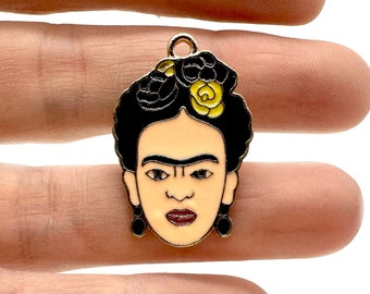 Feminist Frida Needle Minder Pin or Pendant for Needle Safety Embroidery Buddy Woman Equal Rights Pendant Pin for Feminist Gift for Girl