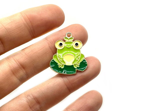 Frog on a Lily Pad Needle Minder Magnetic Pin or Pendant for Needle Safety Gift for Crafter Present Embroidery Buddy Gift for Frog Lover