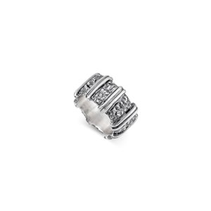 Brutalist Solid Ring Oxidised Sterling Silver Contemporary Jewelry Women Unique Artistic  Contemporary Ring Men Gift Statement Ring Art Ring