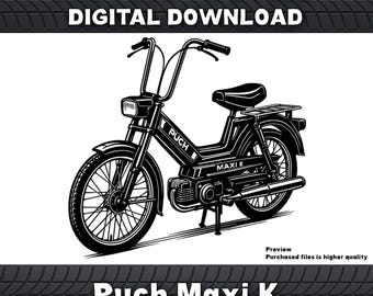 Puch Maxi Apehanger - SVG - PNG - JPG - Eps - Vector - Silhouette