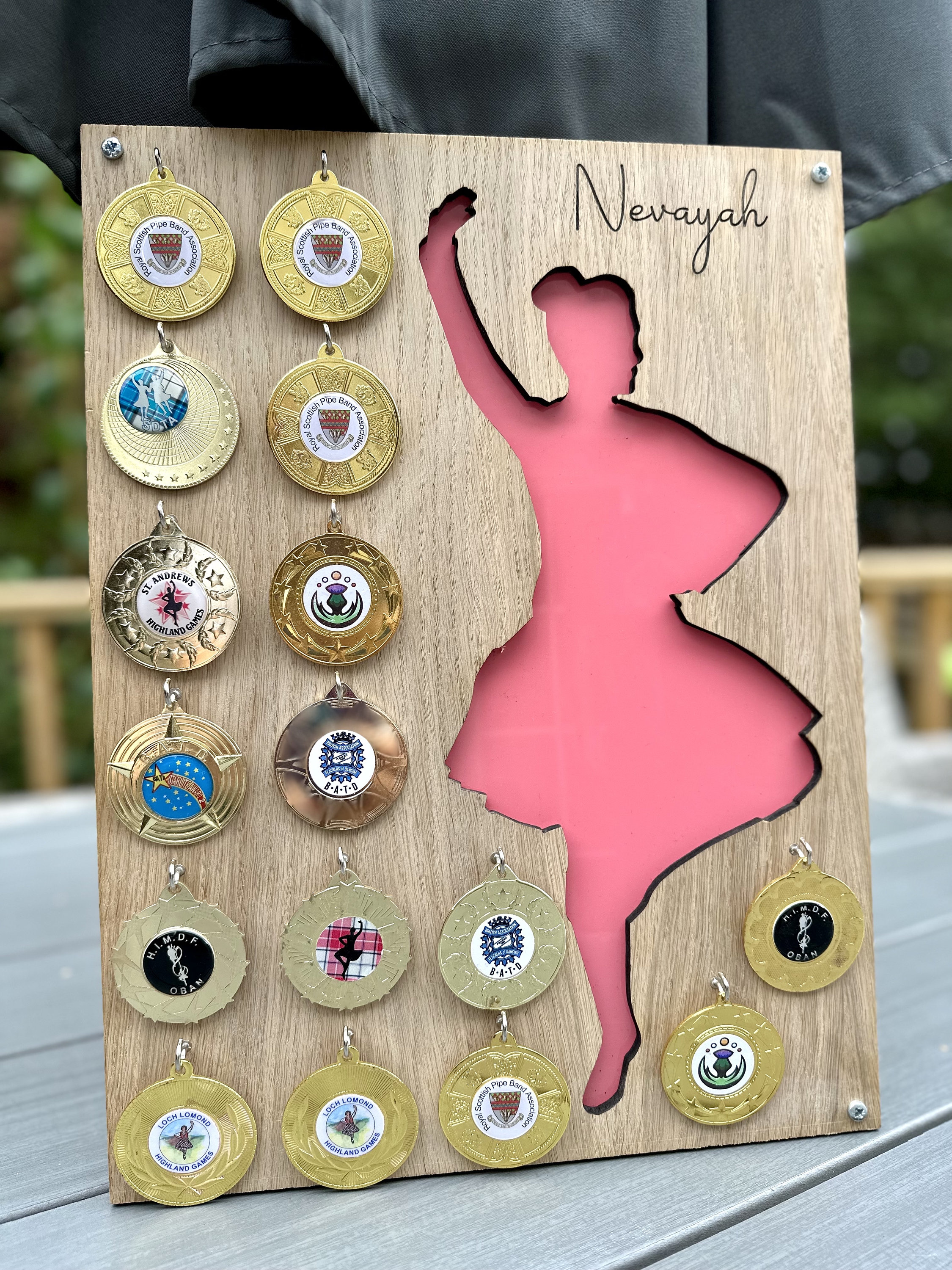 SUPERDANT Street Dance Medal Hanger Display Sports Themed Ribbon Holder