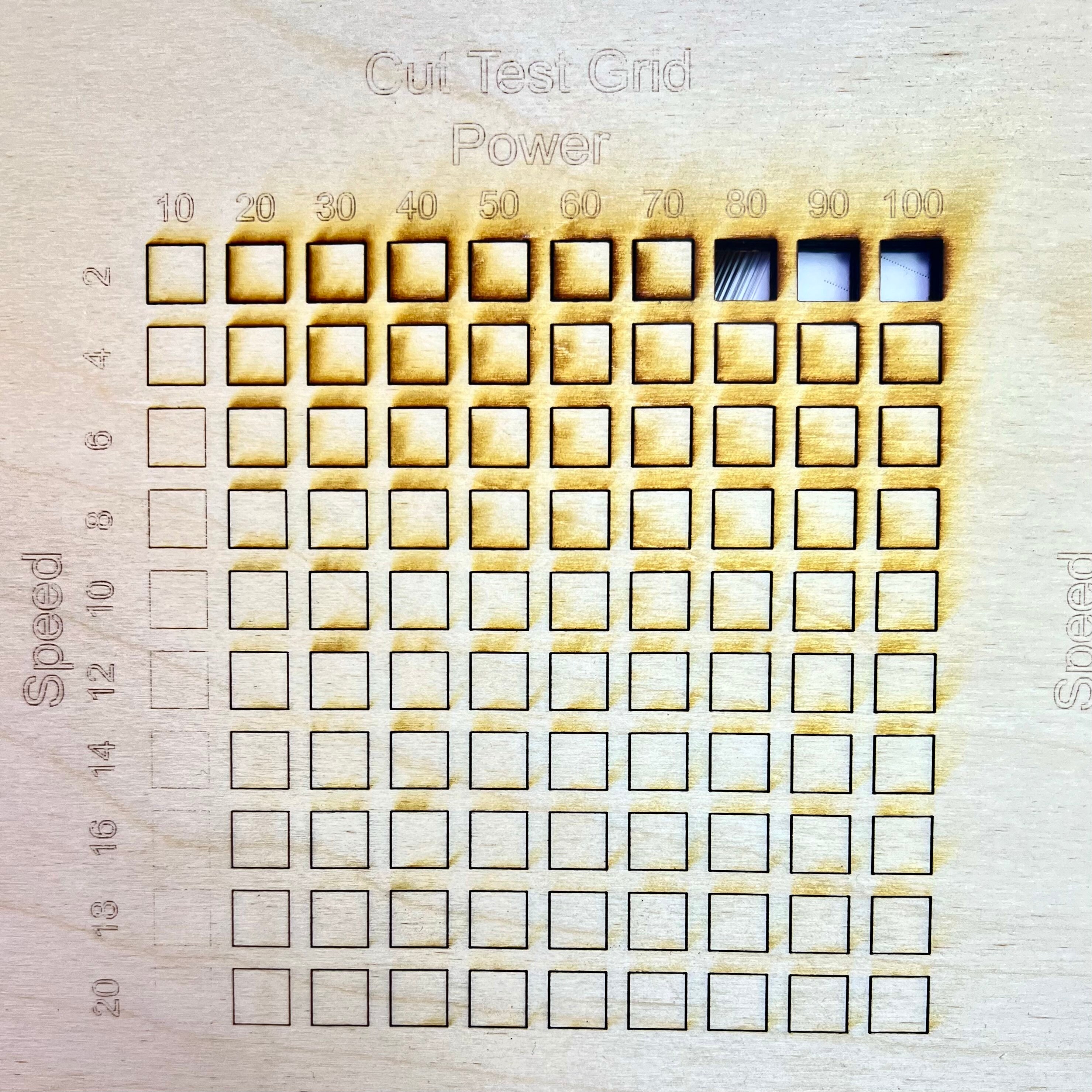 Test Grid cut and Engrave for Xtool Creative Suite XCS Etsy Australia