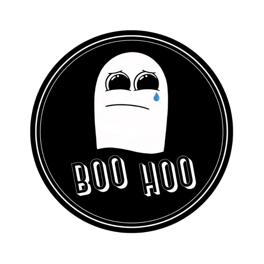Boo Hoo Circle Sticker - Etsy