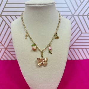 Butterfly Garden Charm Necklace