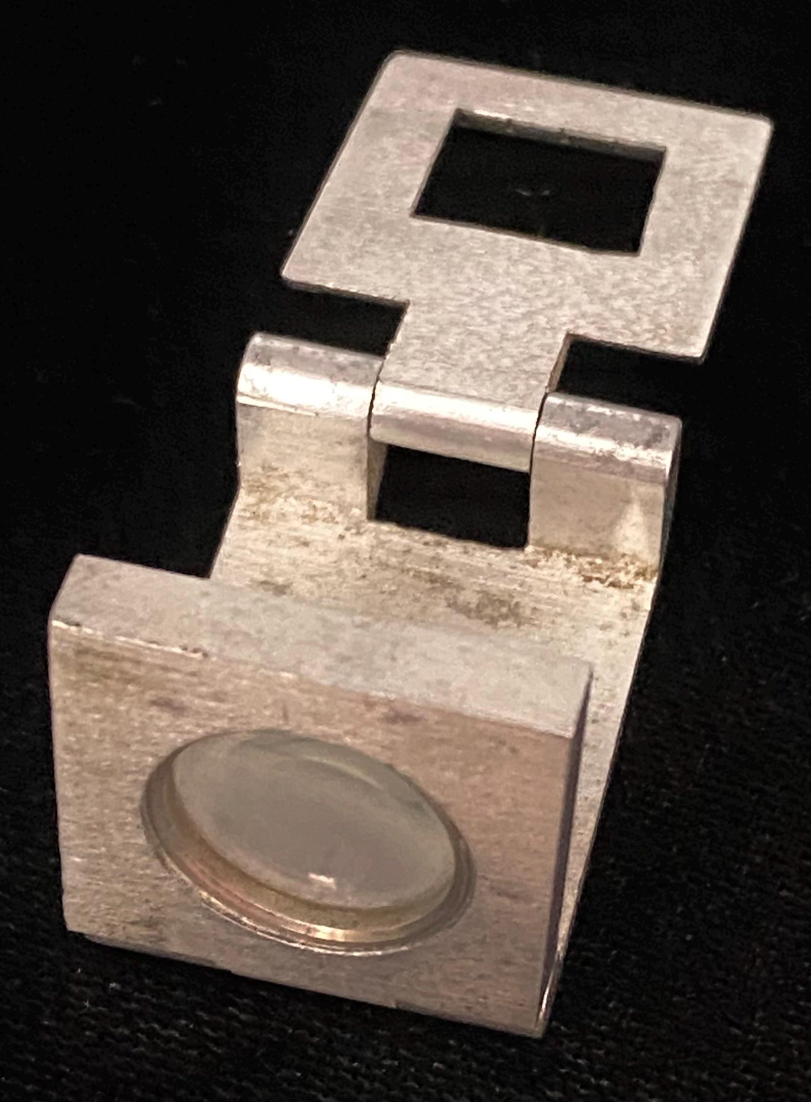Vintage Aluminium Linen Prover, Stamp, Map, Artwork Folding Pocket ...