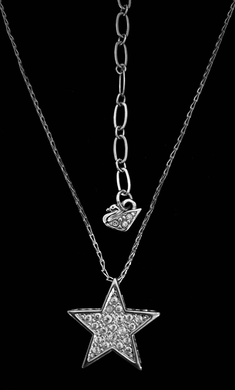 Vintage Warren James Swarovski Clear Crystal Star Pendant and Etsy