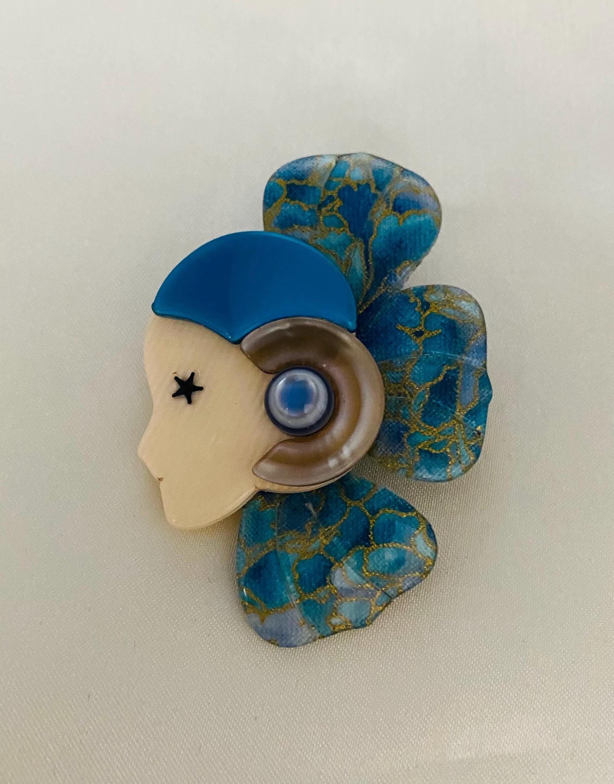 Lea Stein Brooch - Etsy UK