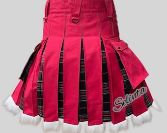 Kilt scozzese vintage di Natale Kilt scozzesi ibridi per uomini e donne