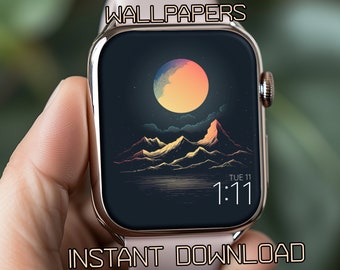 Celestial Apple Watch Wallpaper: Night Sky Background (Digital Download)