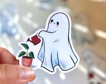 Sticker fantôme mignon, illustration Cottagecore, art fantastique, Stickers Kindle