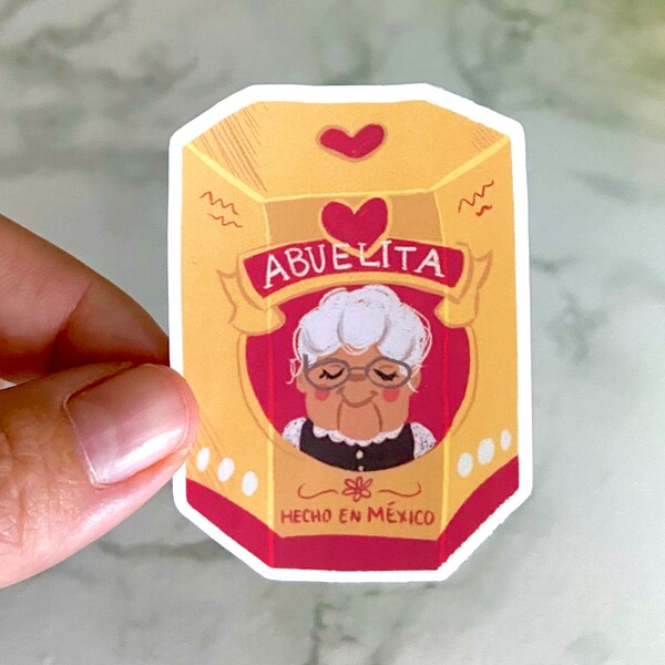 Leuke Kawaii Mexicaanse warme chocolademelk Abuelita Sticker, Vinyl Waterdichte Sticker