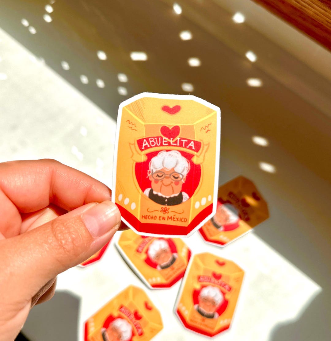 Cute Kawaii Mexican Hot Chocolate Abuelita Sticker, Vinyl Waterproof