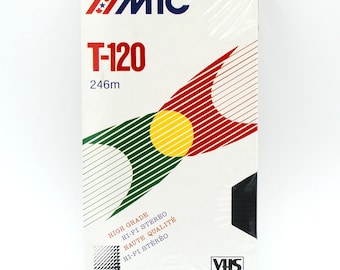 Vintage MTC T-120 VHS Tape – Sealed NOS, 1980s Hi-Fi Cassette