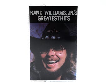 Hank Williams Jr. Greatest Hits Cassette Tape – Vintage Country Album