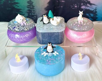 Portachiavi con pinguino in acrilico, per migliore amica, regalo